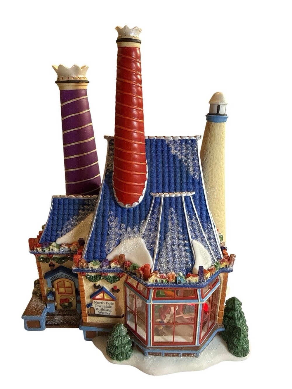 Dept 56 North Pole Porcelain Building Works 56788 30th Anniversary 2005 Works
